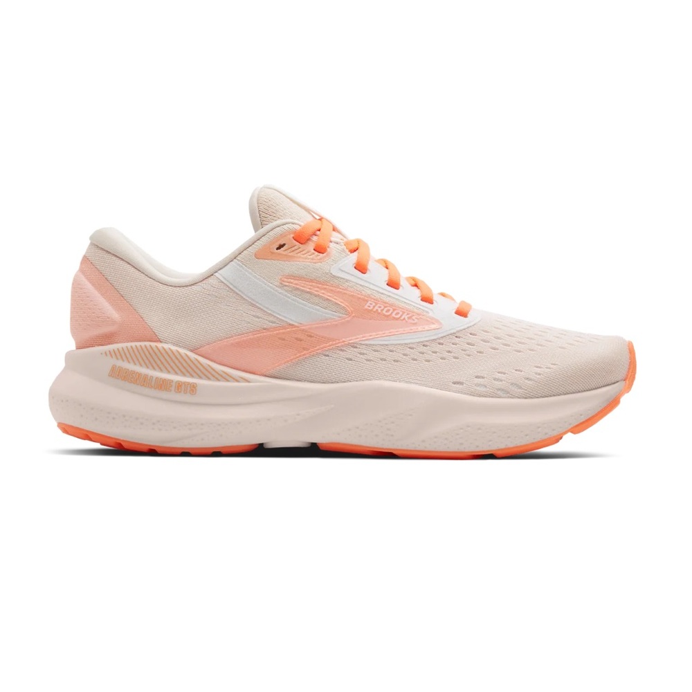 Brooks Women's Athletic Shoes in Cream and Orange